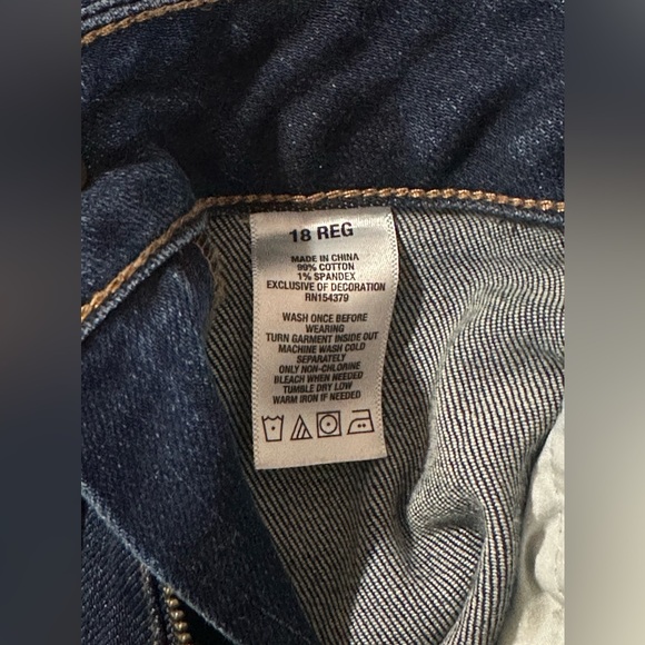 Aeropostale Mid Rise Boot Cut Blue Women’s Jeans Size 18 Reg Pre-owned - Picture 8 of 10